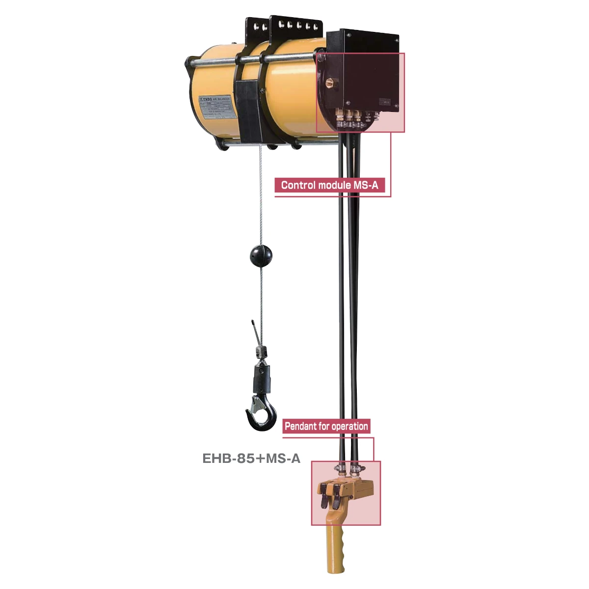 ENDO EHB ATEX pneumatinis balansyras su MS-A valdymo moduliu