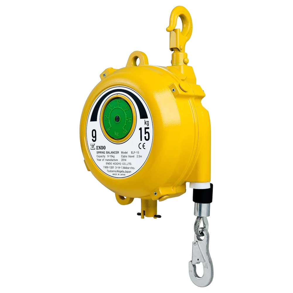 ENDO ELF-15 spyruoklinio balansyro korpusas ir plieninis lynas