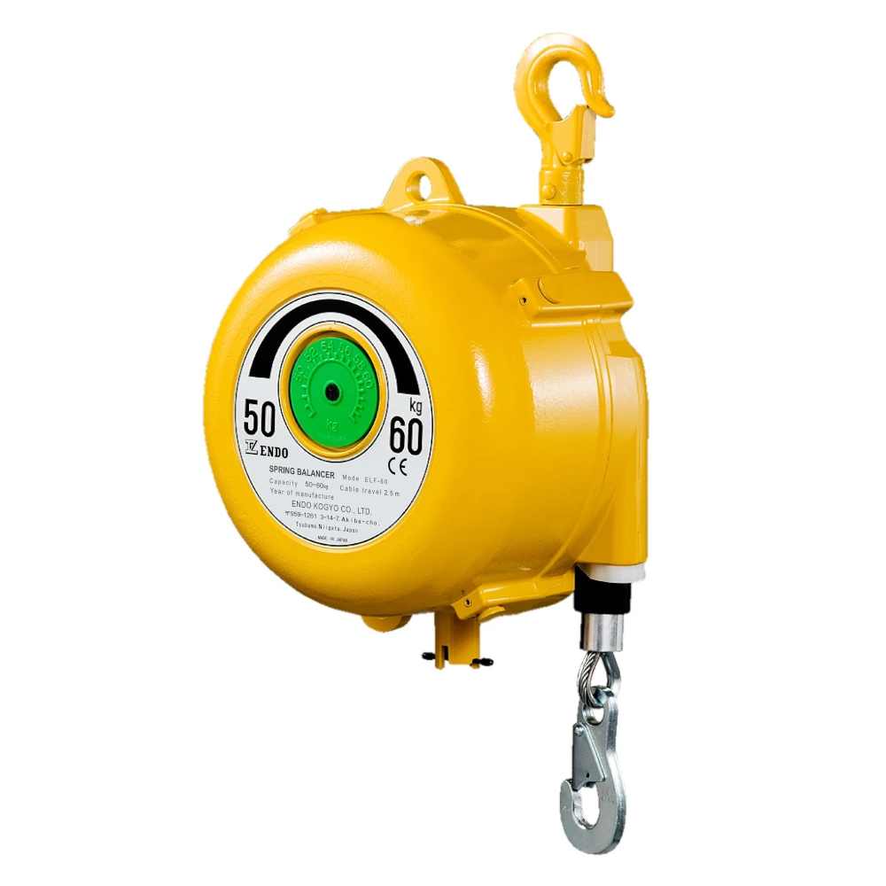 ENDO ilgos eigos spyruoklinis balansyras (ELF-60), 50–60 kg