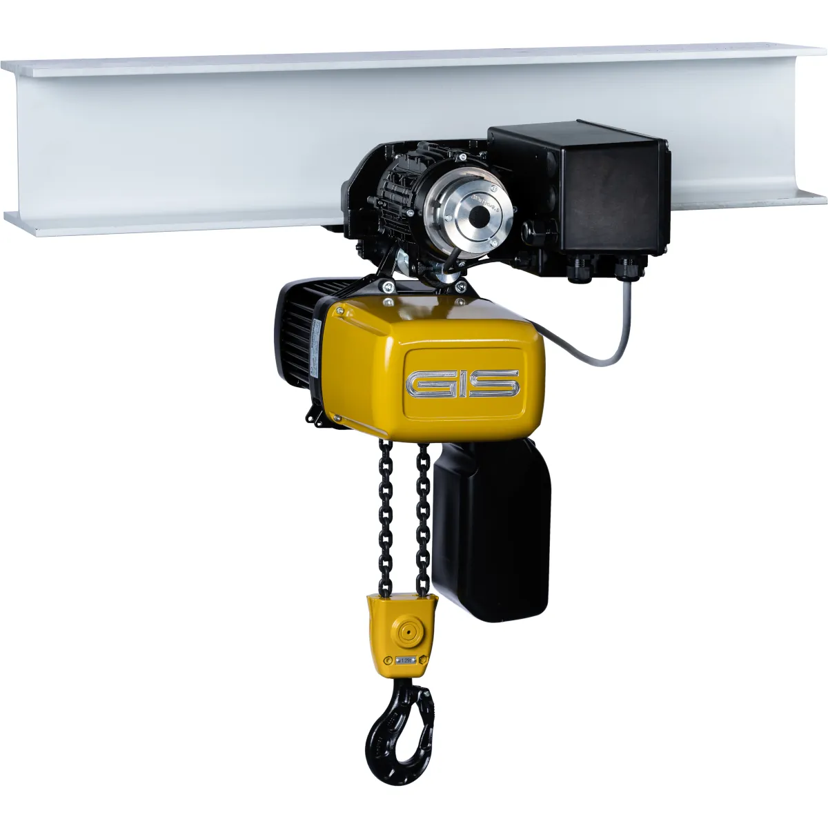 GIS elektrinė grandininė talė su vežimėliu, 100–630 kg