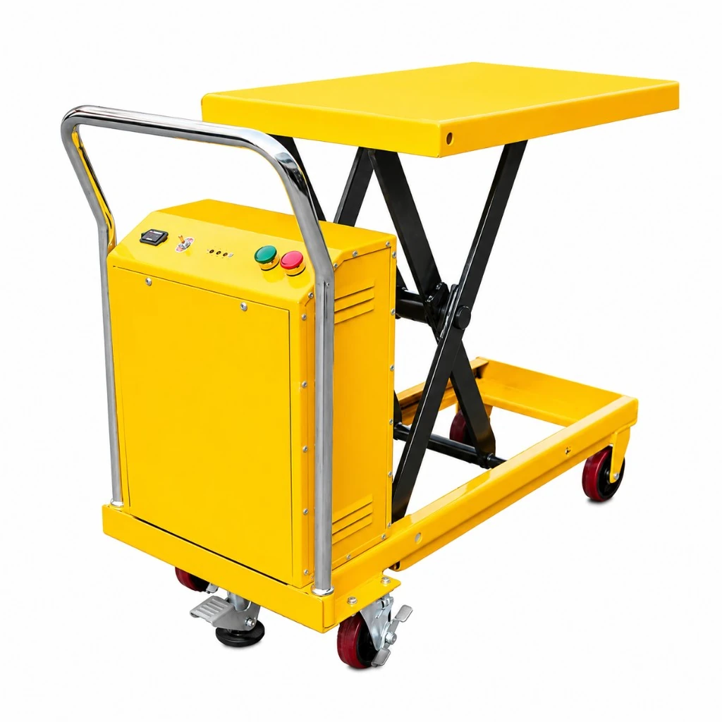 Pusiau elektrinis mobilusis žirklinis kėlimo stalas (PMPS500), 500 kg