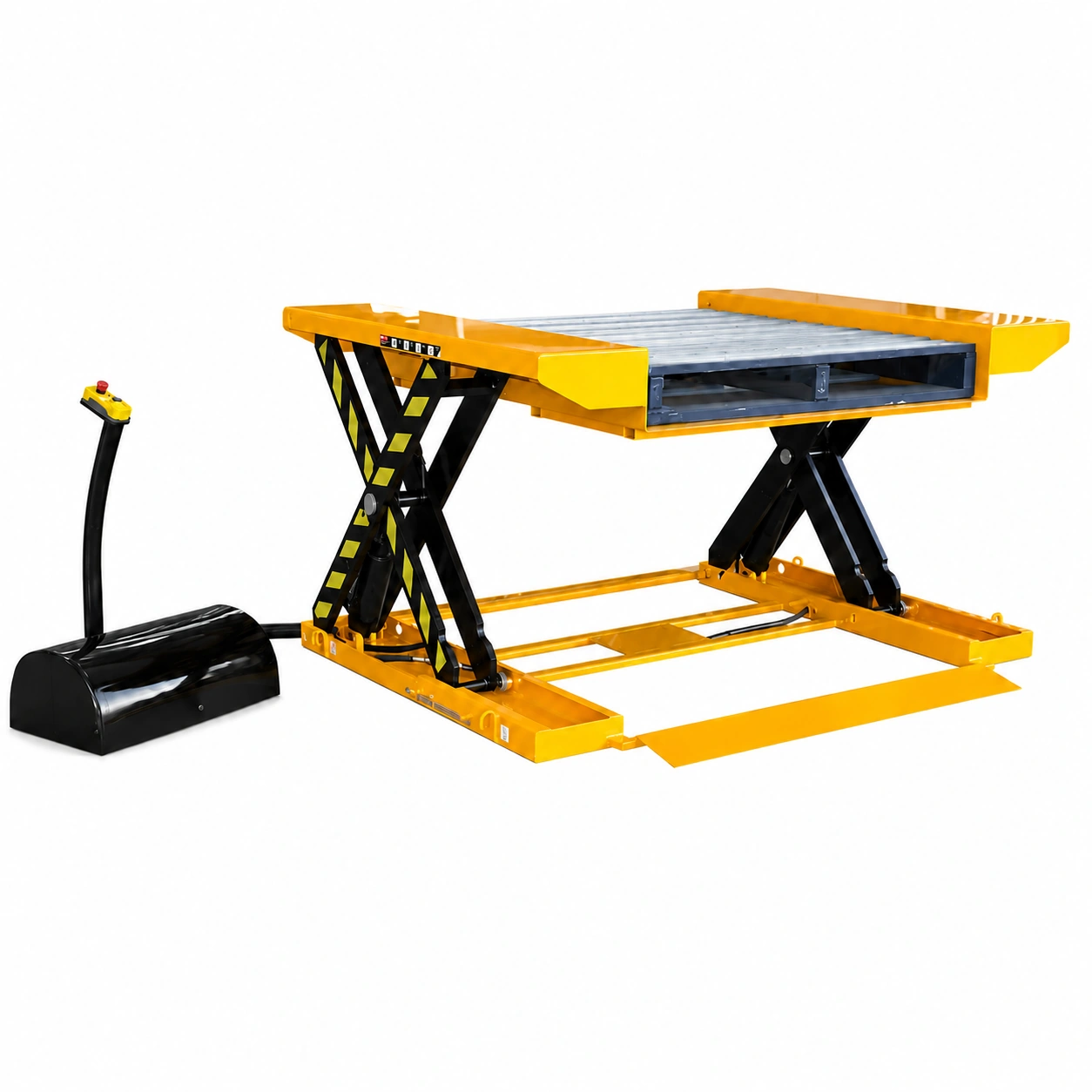 Itin žemo profilio kėlimo stalas su rampa, 500–1500 kg