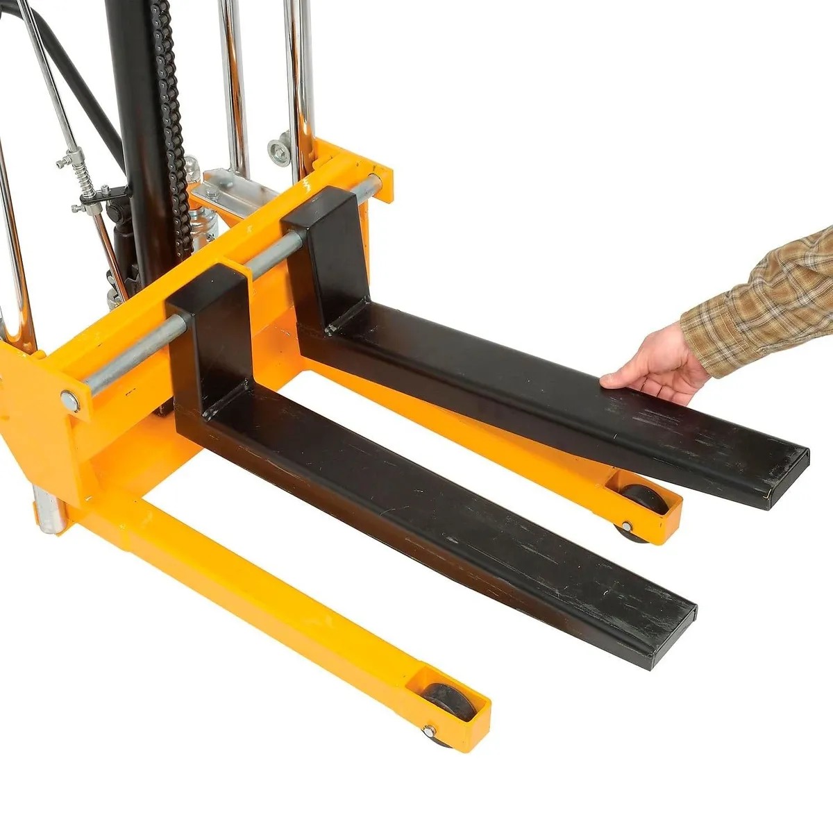 Rankinis palečių krautuvas RDV400 su 850 mm kėlimo aukščiu