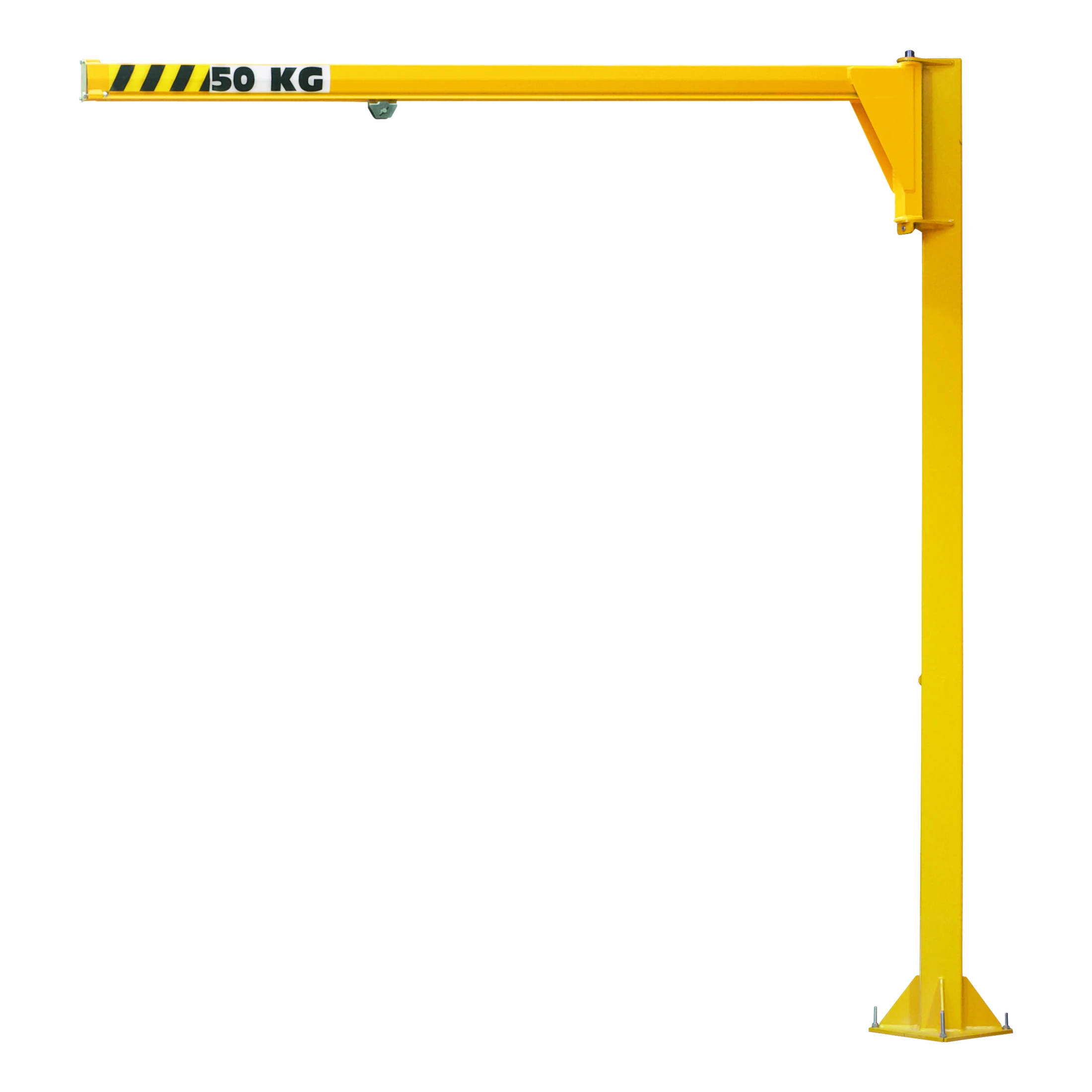 Žemo profilio koloninis strėlinis kranas su vežimėliu (NSDK), 270°, 50–100 kg, 2–5 m