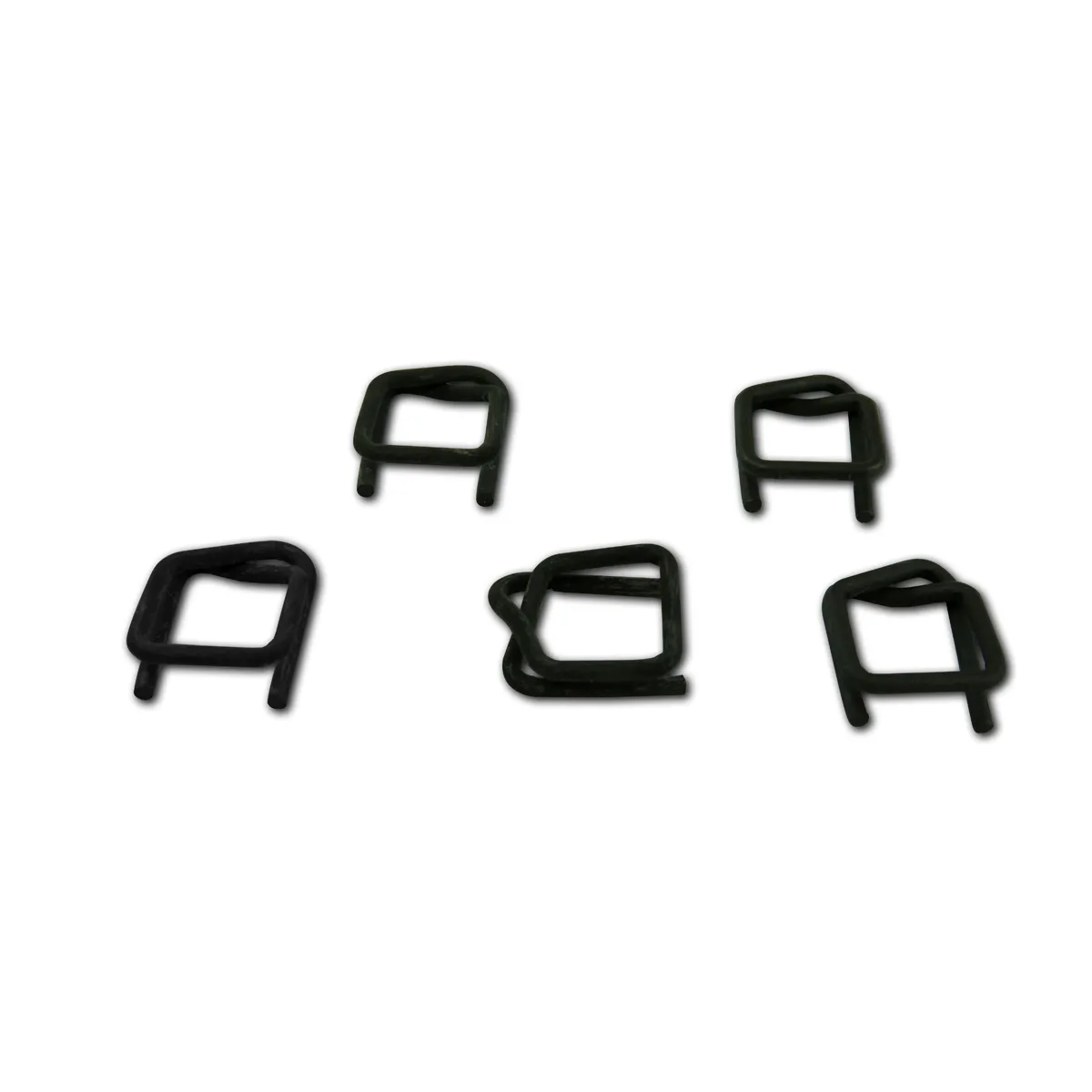 Fosfatuotos sagtys poliesterio pakavimo juostai (BUCKLES-13F), 13 mm