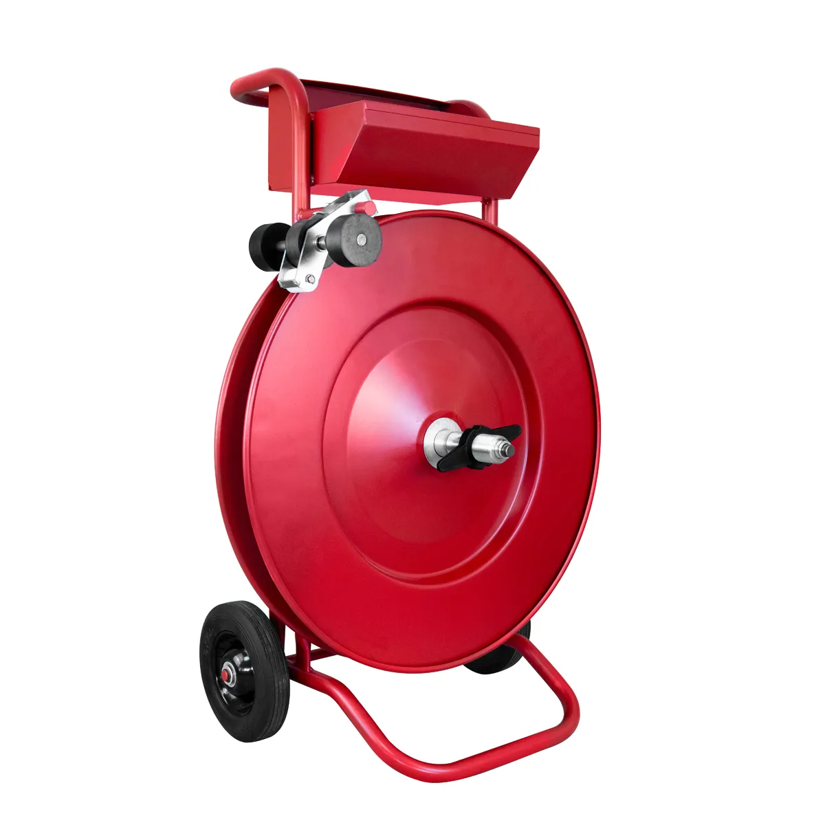 PET ir PP pakavimo juostos ritinio išvyniojimo vežimėlis (COIL-DISPENSER-50)