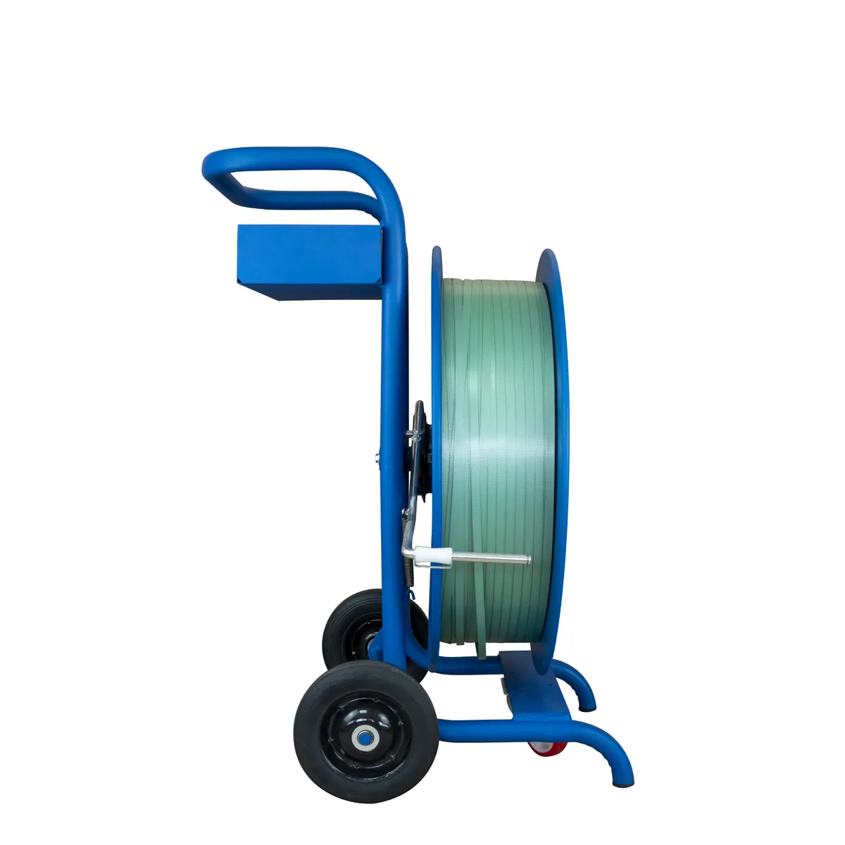Mobilusis PET, PP ir plieninės juostos išvyniotuvas COIL-DISPENSER-3