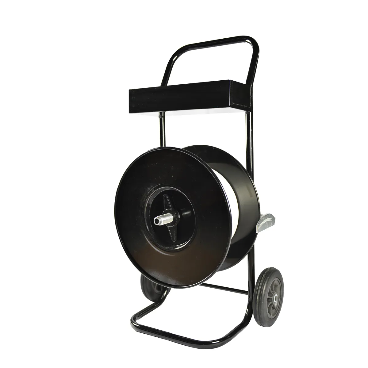 PP ir kompozitinių pakavimo juostų ritės išvyniojimo vežimėlis (COIL-DISPENSER-80)