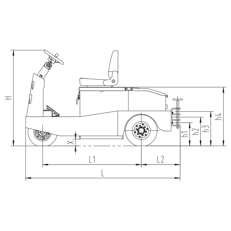 Elektrinis vilkikas MVEV20/MVEV30, 2000–3000 kg – 2 vaizdas