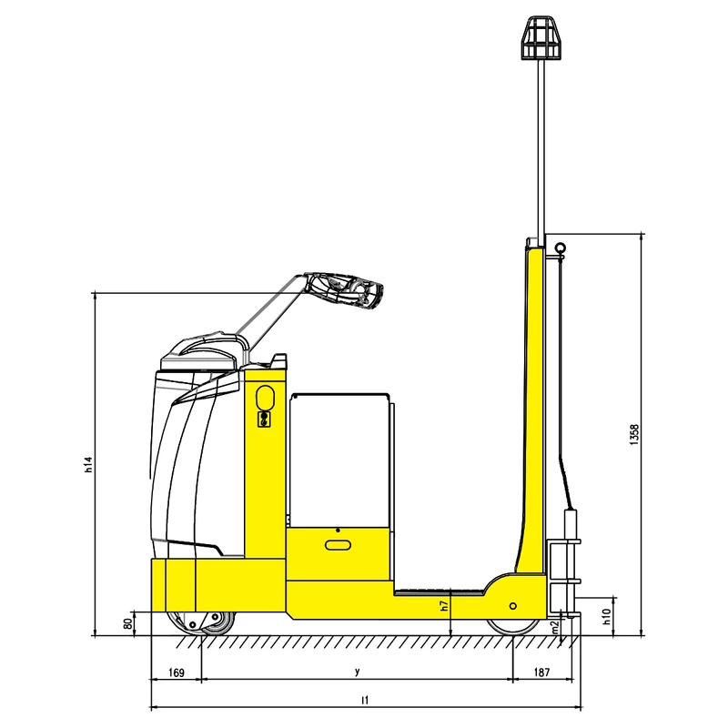 Elektrinis vilkikas VEV45ST, 4500 kg – ketvirtas vaizdas