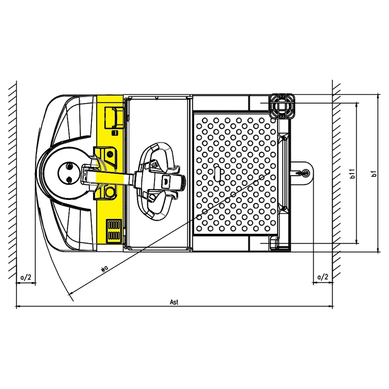 Elektrinis vilkikas VEV45ST, 4500 kg – penktas vaizdas